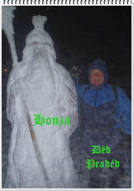Přivítání s dědem Pradědem na Pradědu